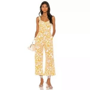 Faithfull the Brand Kasbah Floral Yellow Jumpsuit